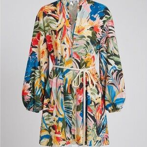 H&M Floral Multicolor Long Sleeve Dress